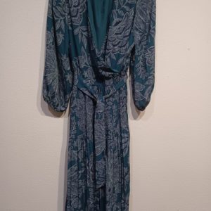 Vestido verde y azul para mujer (Nuevo)